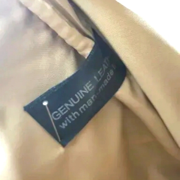 Giani Bernini Two-Tone Glazed Tote Hand Bag Leather Purse. - Picture 8 of 13